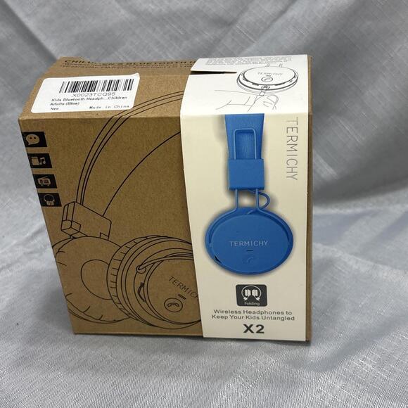Bluetooth Headphones: Termichy Kids Bluetooth Headphones Blue - Picture 5 of 5